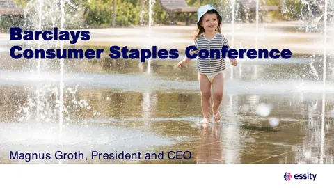 Essity Barclays Consumer Staples Conference 2017 tcm339 48081