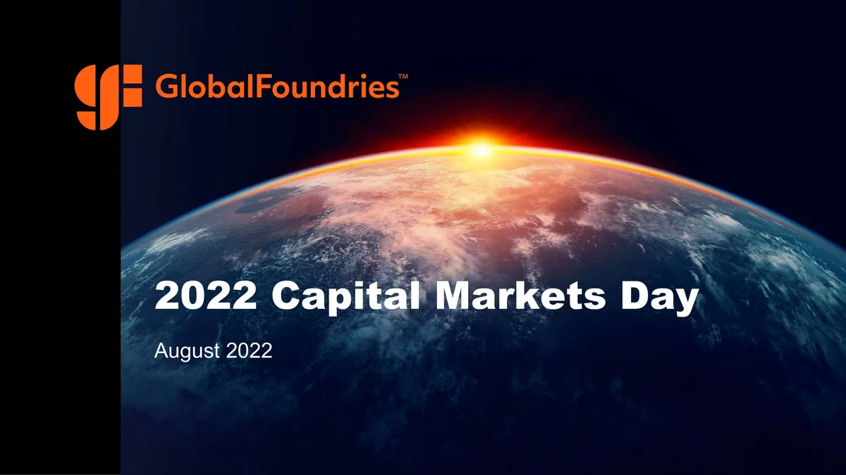 GlobalFoundries | Investor Day Presentation Deck | 125 slides · slide 1