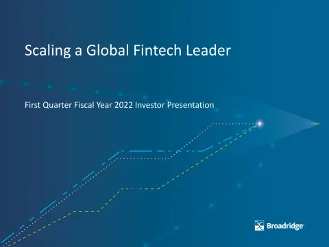 Broadridge Financial Solutions | Results Presentation Deck | 51 slides