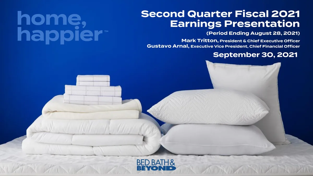Bed Bath &amp; Beyond | Results Presentation Deck | 38 slides · slide 1
