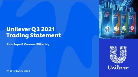 Unilever | Results Presentation Deck | 26 slides