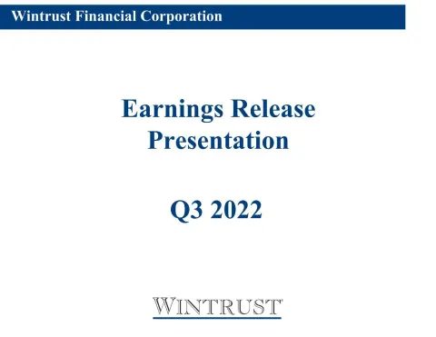Wintrust Financial | Results Presentation Deck | 23 slides