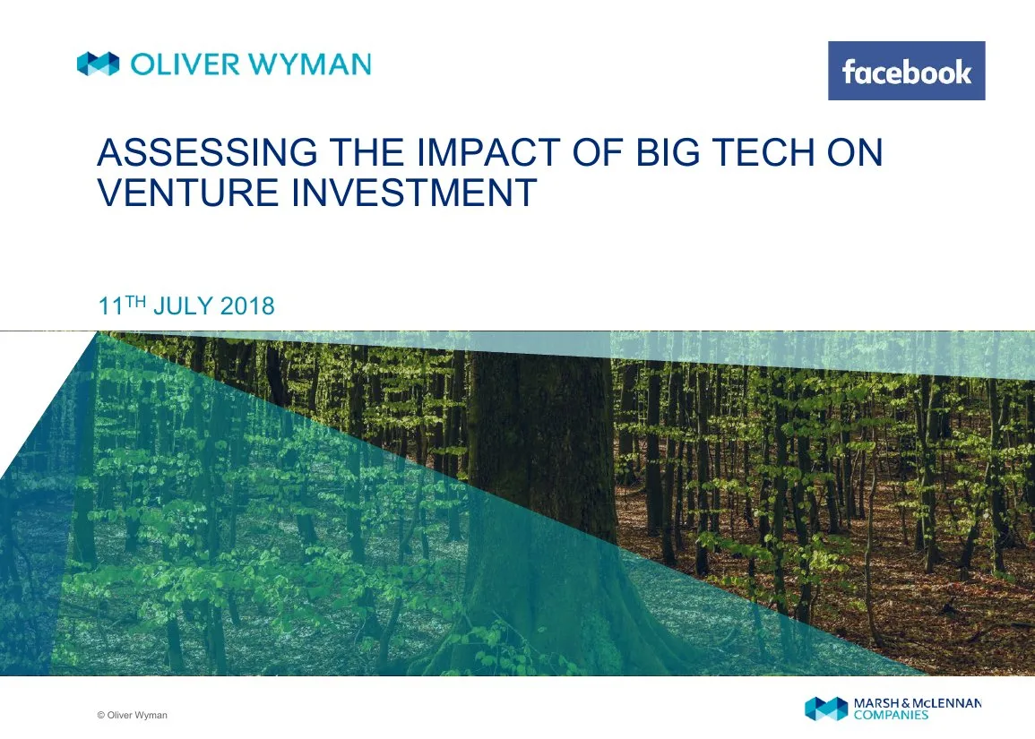 Assessing the Impact of Big Tech on Venture Investment · slide 1