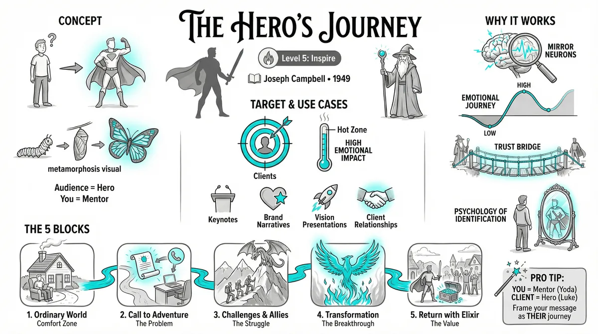 The Hero's Journey illustration