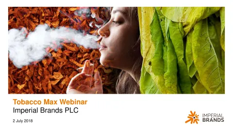 Imperial Brands | Investor Event Presentation Deck | 36 slides