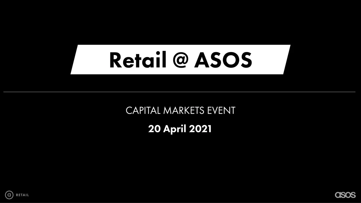 Asos | Investor Day Presentation Deck | 26 slides · slide 1