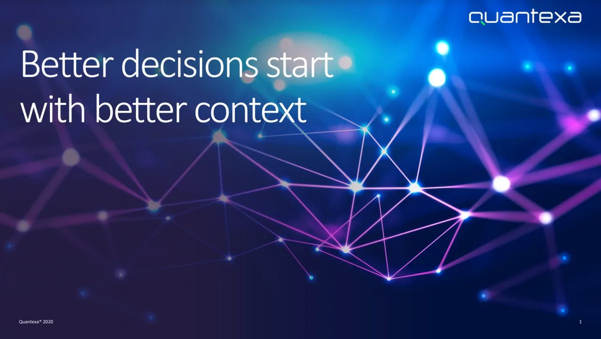 HSBC and Accenture backed Quantexa after seeing this pitch deck · slide 1