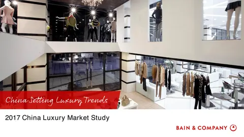 2017 China Luxury Market Study