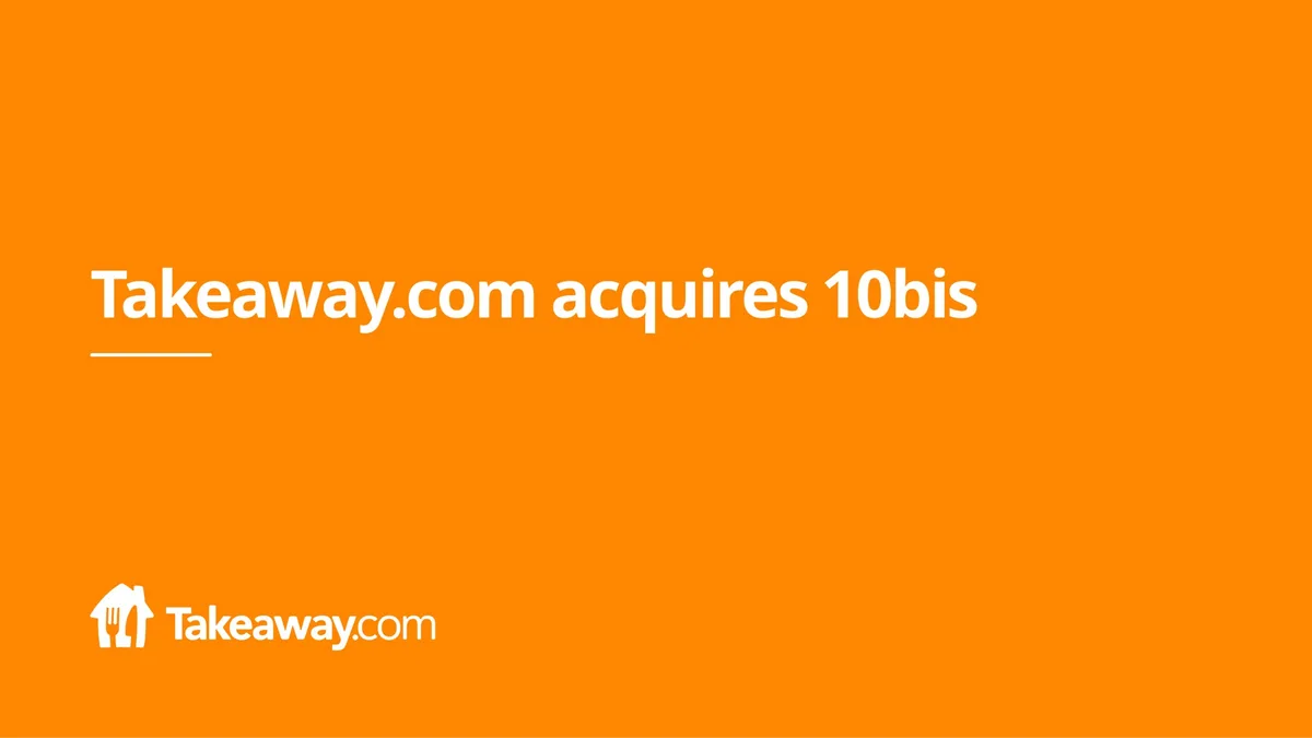 Just Eat Takeaway.com | Mergers and Acquisitions Presentation Deck | 15 slides · slide 1