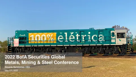 Vale | Investor Conference Presentation Deck | 22 slides