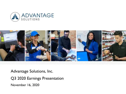 Advantage Solutions | Results Presentation Deck | 14 slides