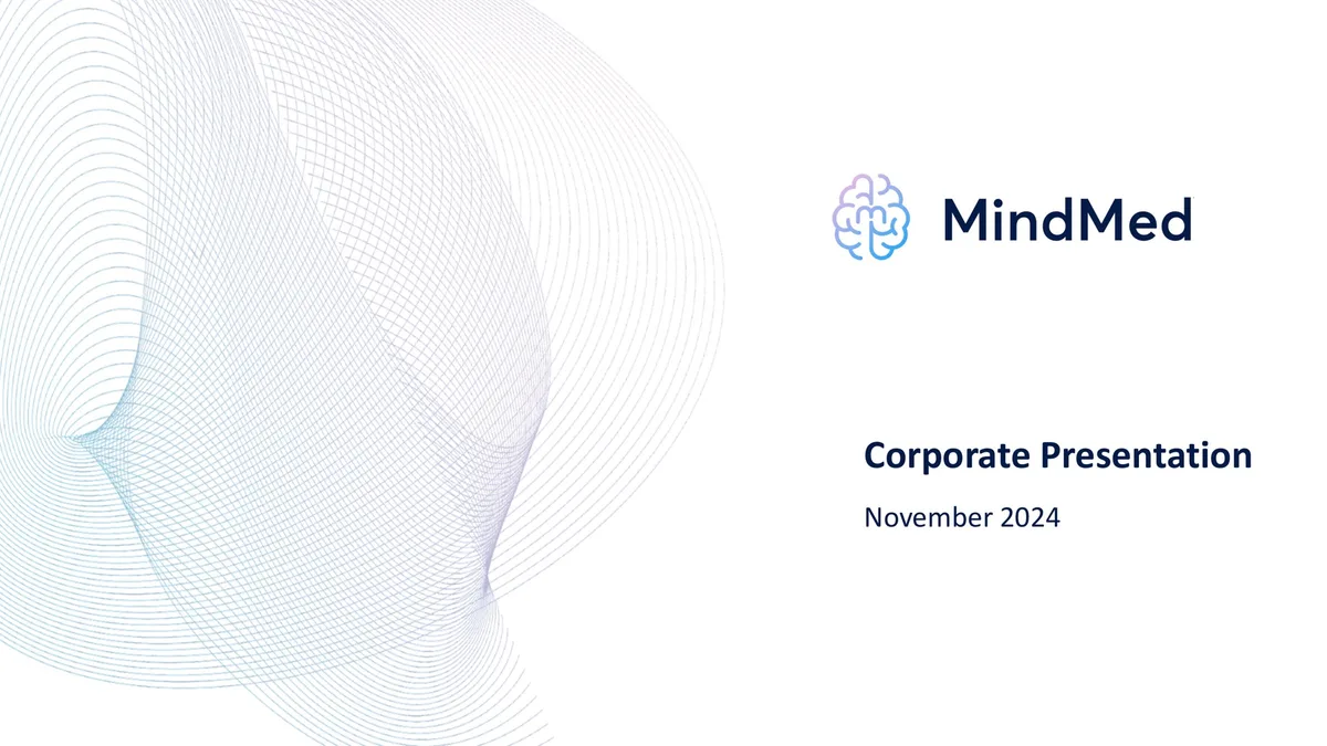 MindMed | Investor Presentation Deck | 42 slides · slide 1