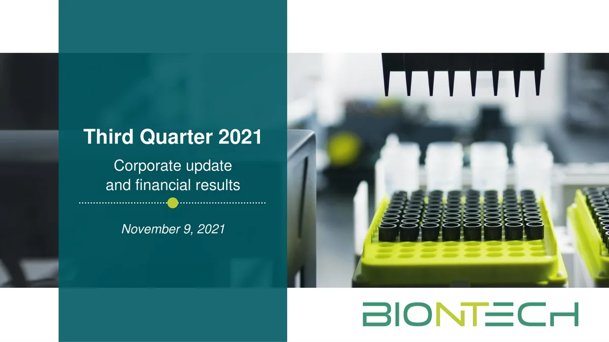 BioNTech | Results Presentation Deck | 40 slides · slide 1