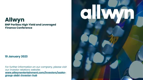 Allwyn | Investor Conference Presentation Deck | 32 slides