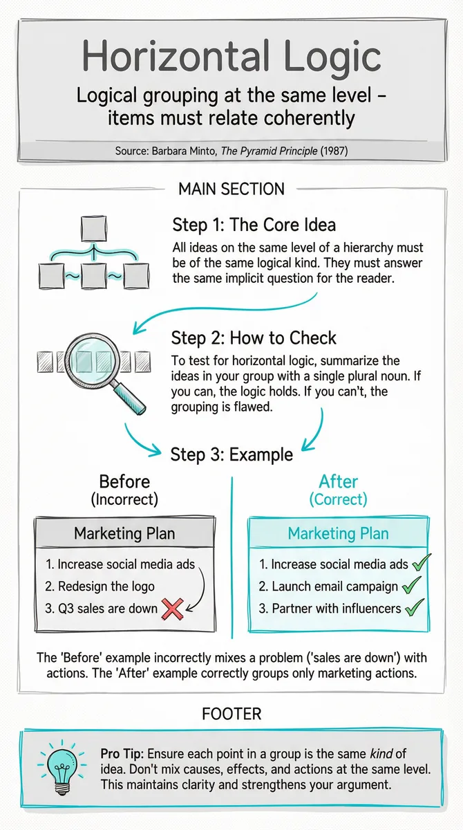 Horizontal Logic pattern illustration