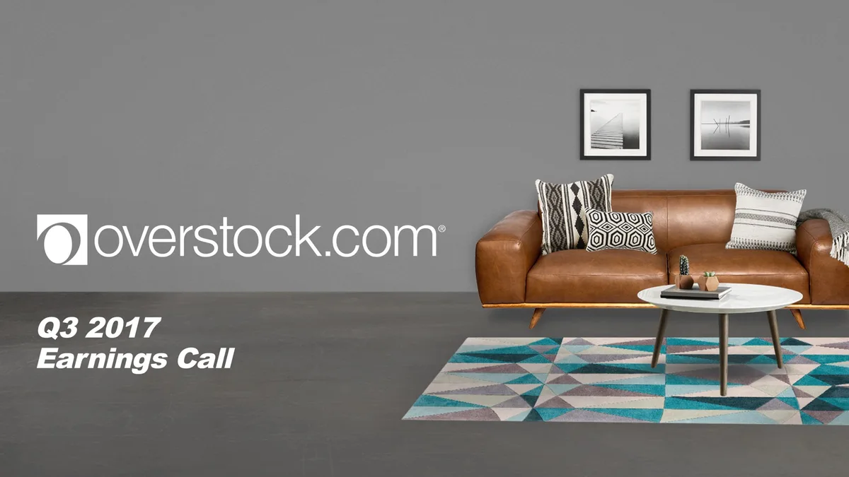 Overstock | Results Presentation Deck | 49 slides · slide 1