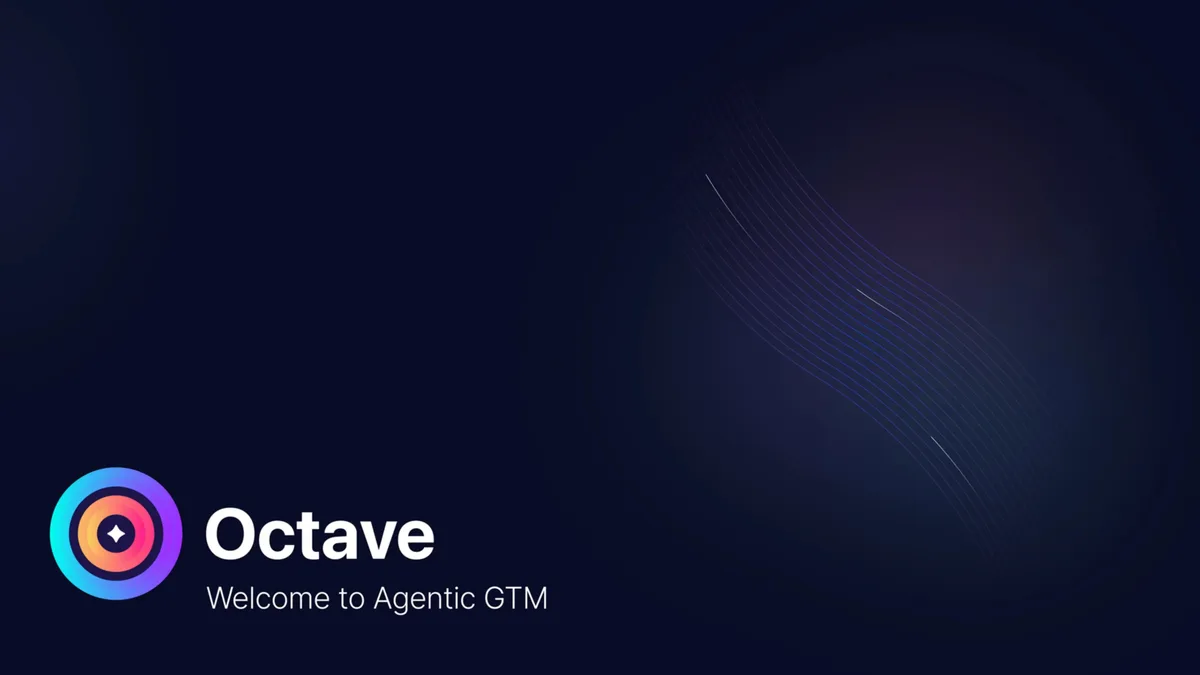 See the pitch deck Octave used to raise a $5.5 million seed round · slide 1