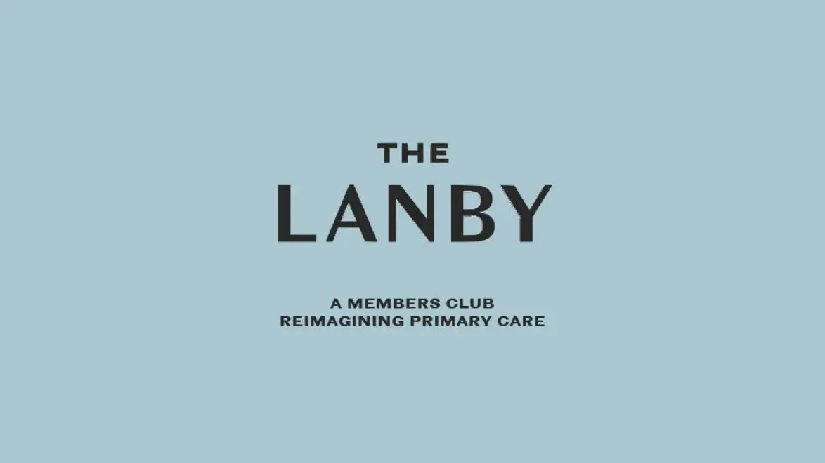 Pitch deck for healthtech startup The Lanby's $2.7 million seed round · slide 1