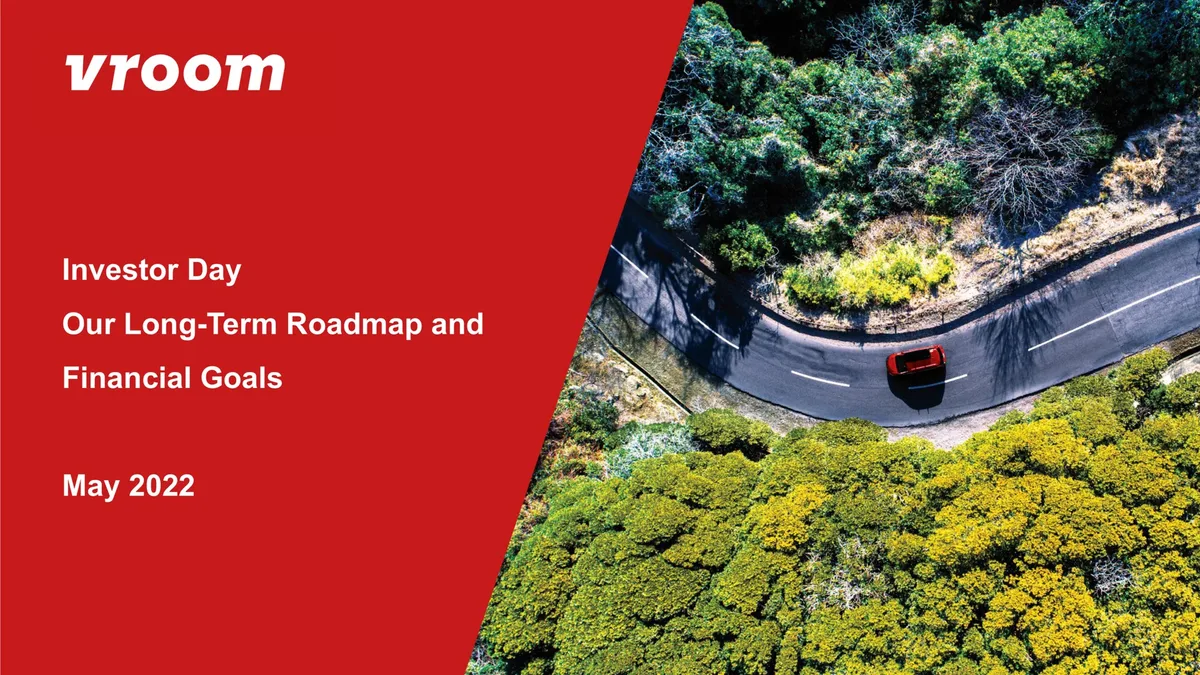 Vroom | Investor Day Presentation Deck | 80 slides · slide 1