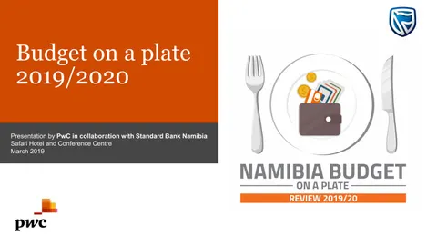 Namibia Budget on plate 2019-20