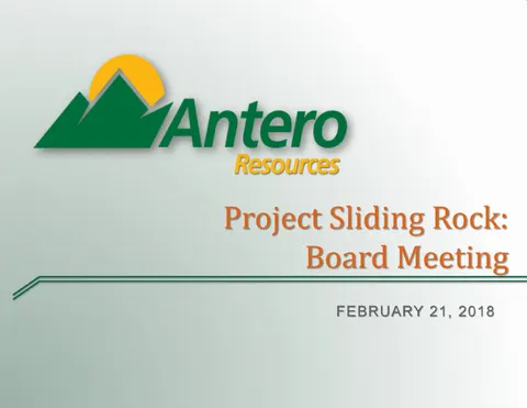 Antero Midstream Partners | Mergers and Acquisitions Presentation Deck | 34 slides