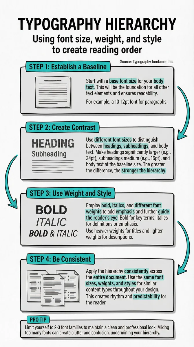Typography Hierarchy pattern illustration