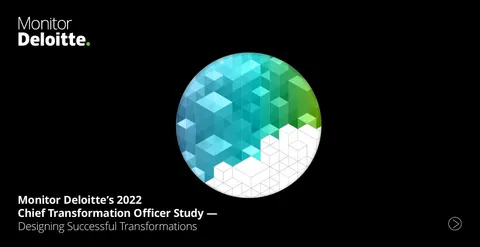 Monitor Deloitte’s 2022 Chief Transformation Officer Study — Designing Successful Transformations