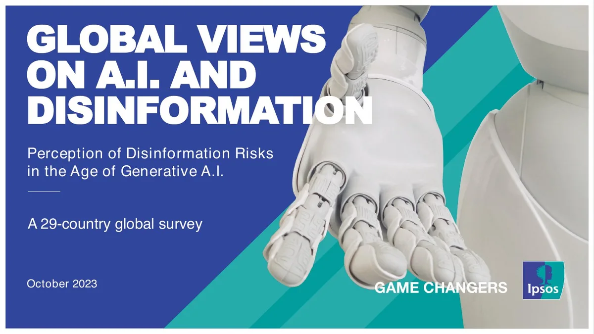 GLOBAL VIEWS ON A.I. AND DISINFORMATION · slide 1