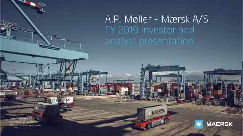 Maersk | Investor Presentation Deck | 55 slides