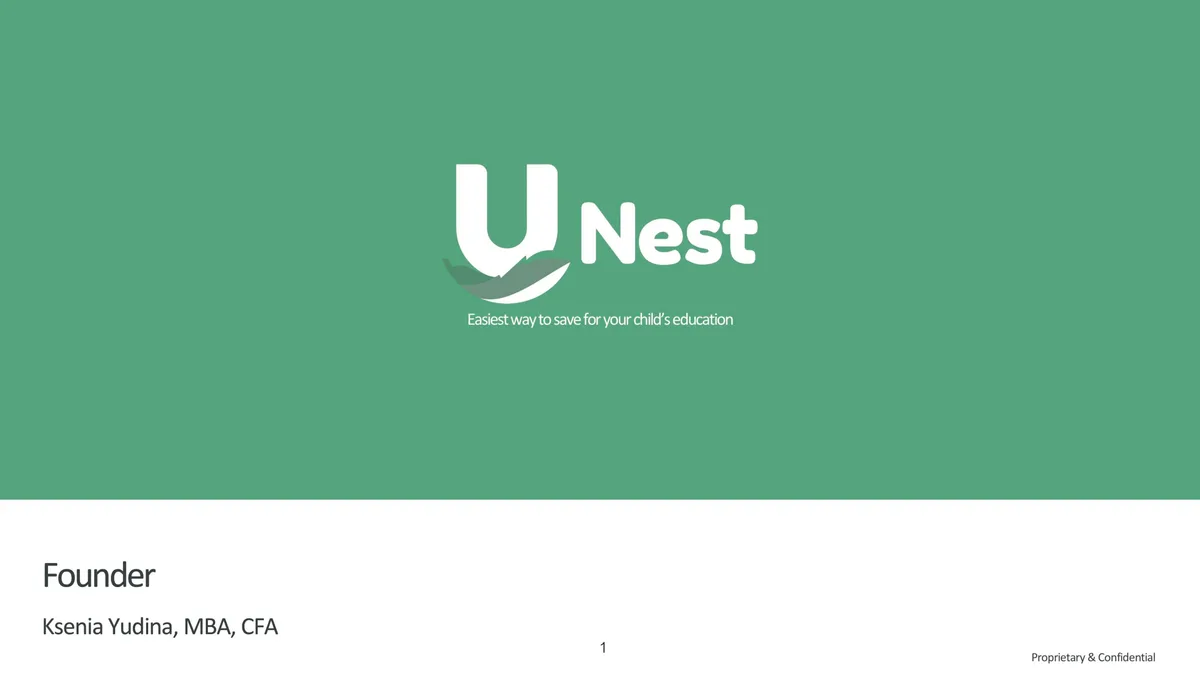 Here's the pitch deck an app helping new families save used to raise a $9 million Series A from NBA all-star Baron Davis and Anthos Capital · slide 1