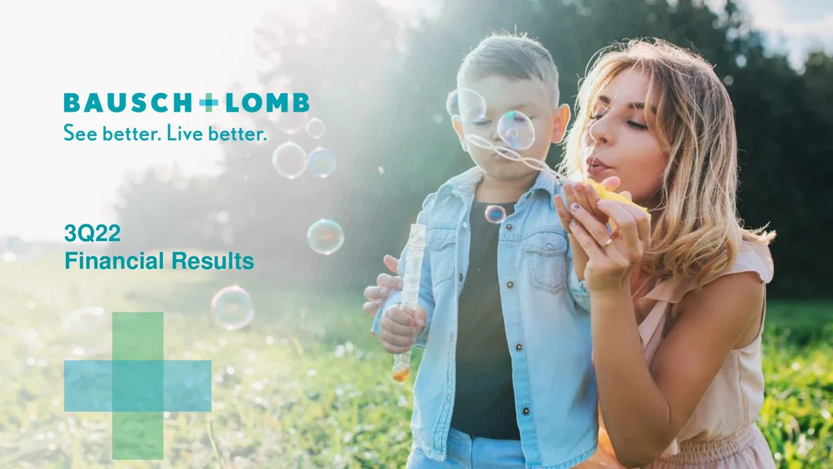 Bausch+Lomb | Results Presentation Deck | 47 slides · slide 1