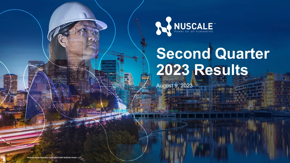 Nuscale | Results Presentation Deck | 14 slides · slide 1