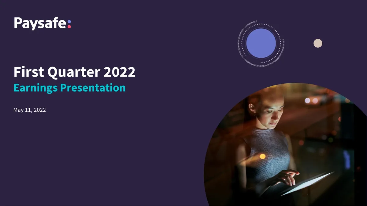 Paysafe | Results Presentation Deck | 24 slides · slide 1