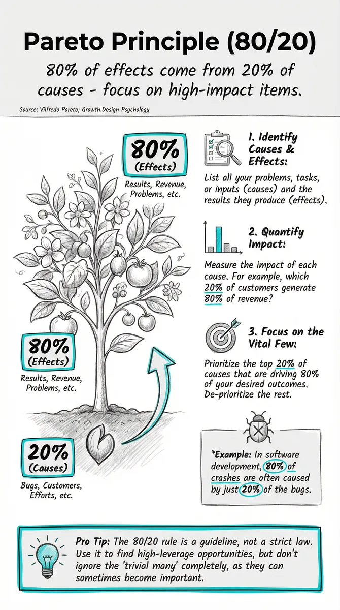 Pareto Principle (80/20) illustration