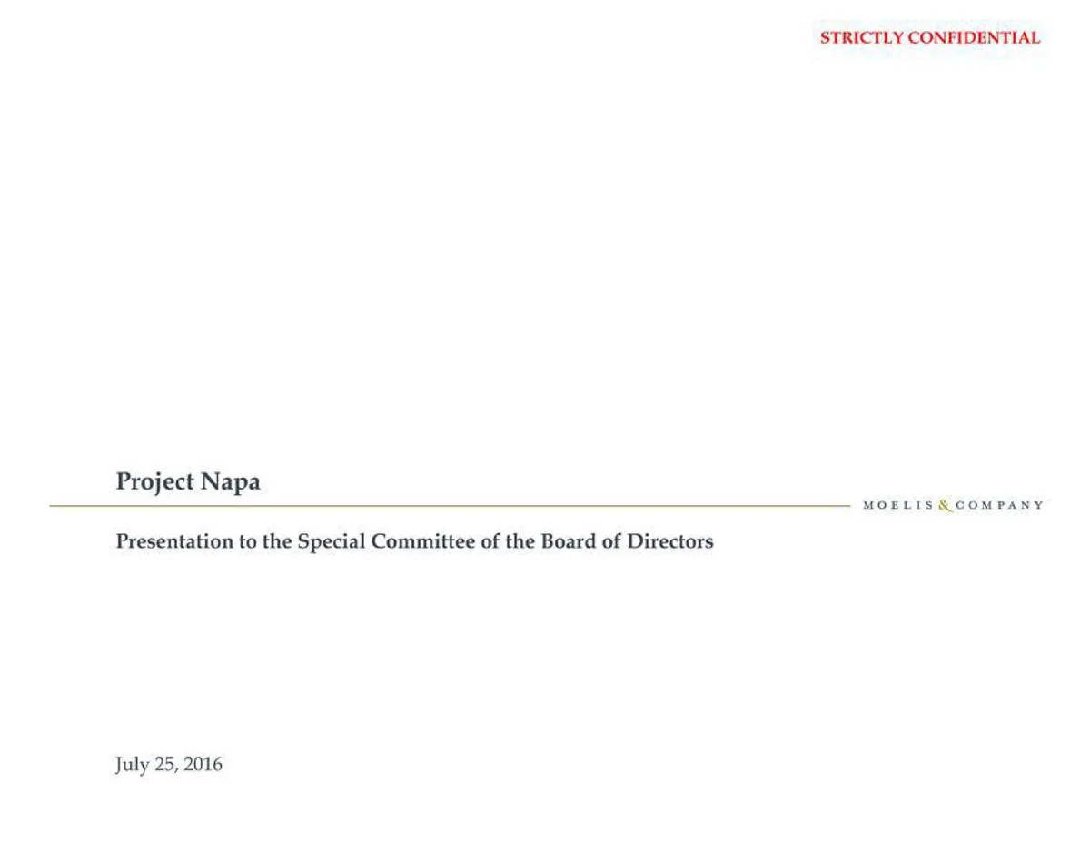 Moelis &amp; Company | Investment Banking Pitch Book | 44 slides · slide 1