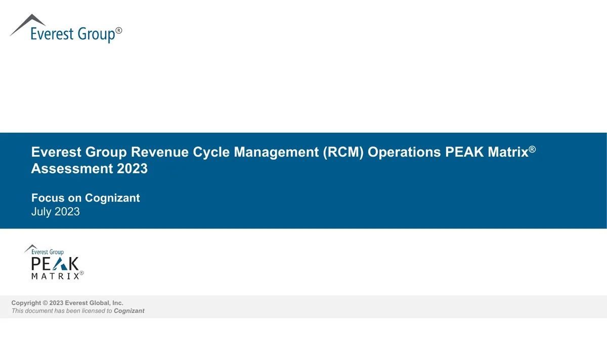 Everest Group RCM Operations · slide 1