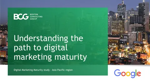 Understanding the path to digital marketing maturity