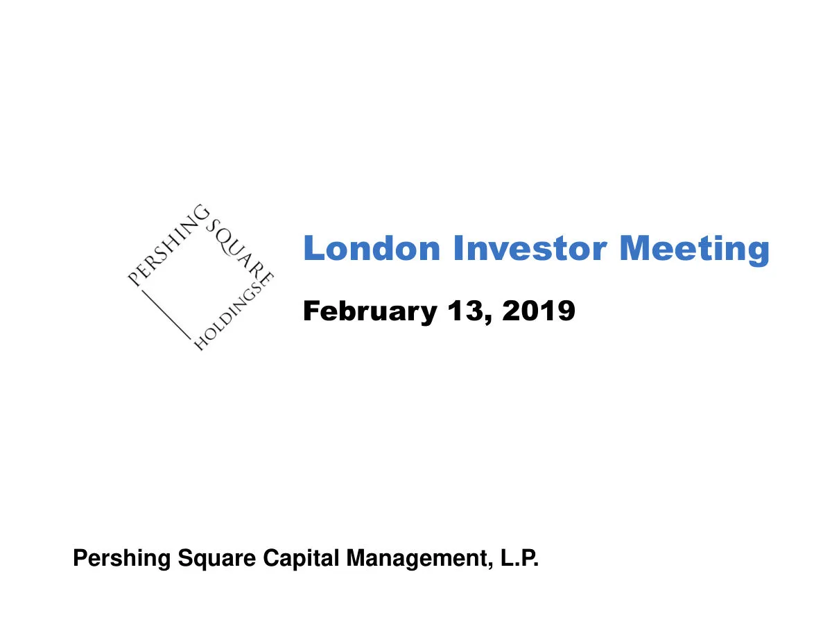Pershing Square Holdings Portfolio (multi-position) (PSH) · slide 1