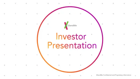 23andMe | SPAC Presentation Deck | 47 slides
