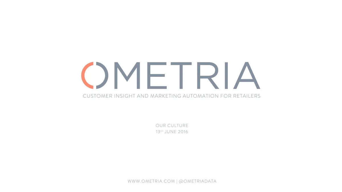 Ometria Culture Code · slide 1