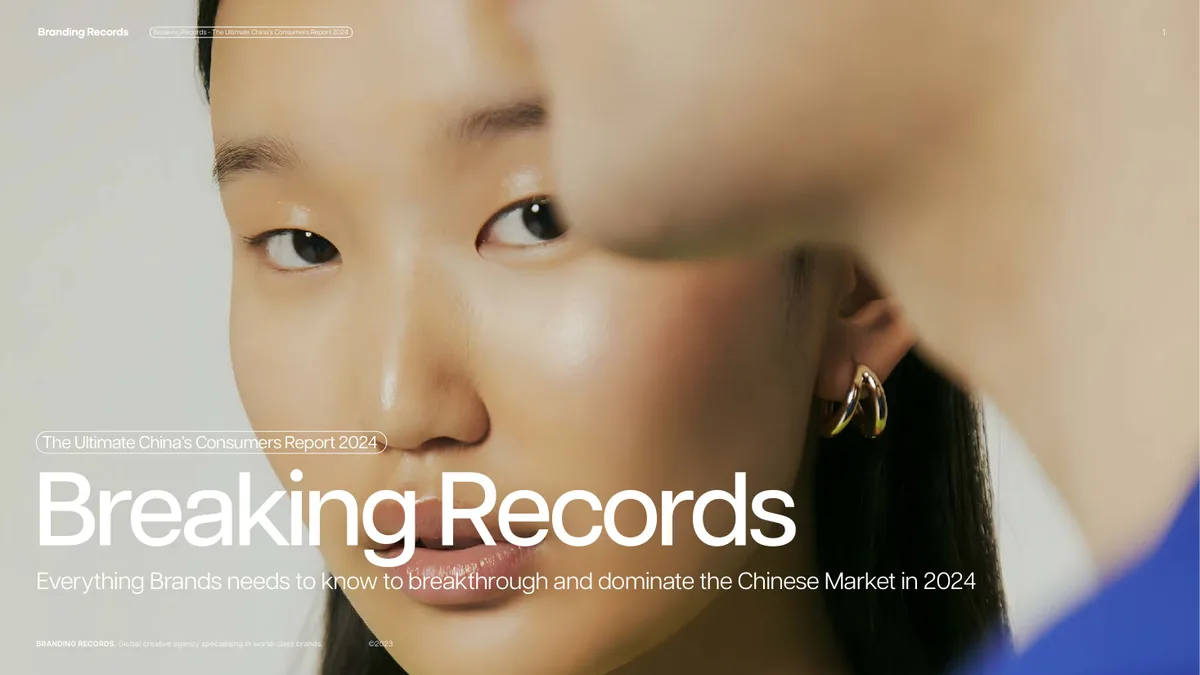 Breaking Records Everything Brands needs to know to breakthrough and dominate the Chinese Market in 2024 · slide 1