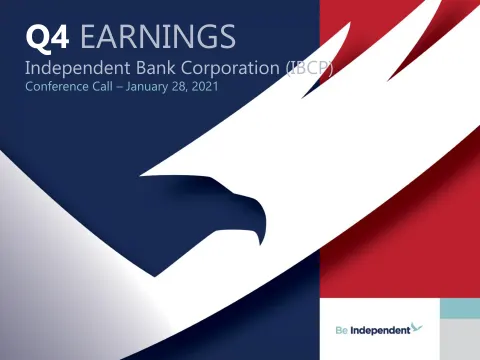 Independent Bank Corp | Results Presentation Deck | 29 slides