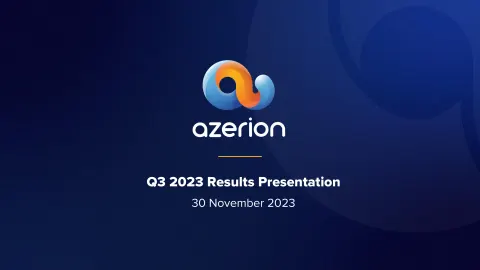 Azerion | Results Presentation Deck | 26 slides