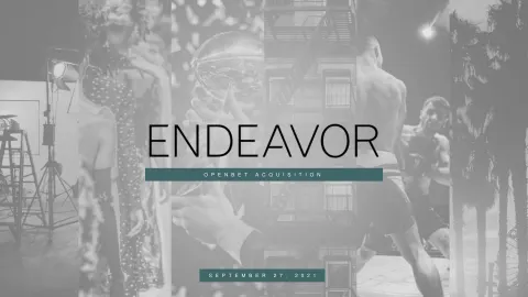Endeavor Group | Mergers and Acquisitions Presentation Deck | 10 slides