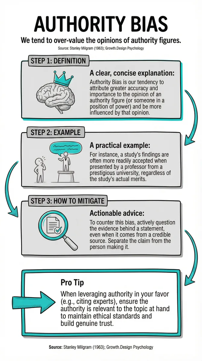 Authority Bias pattern illustration