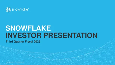 Snowflake | Investor Presentation Deck | 39 slides