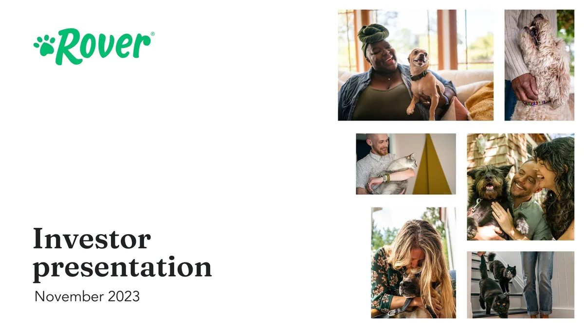 Rover | Investor Presentation Deck | 33 slides · slide 1