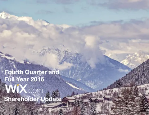 Wix | Results Presentation Deck | 16 slides