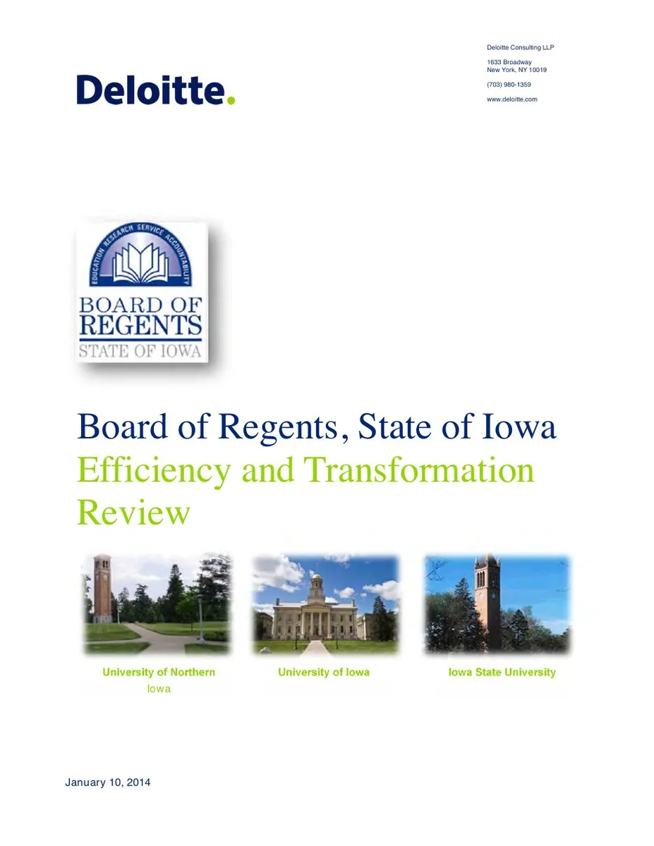 Deloitte Iowa Efficiency Transformation · slide 1