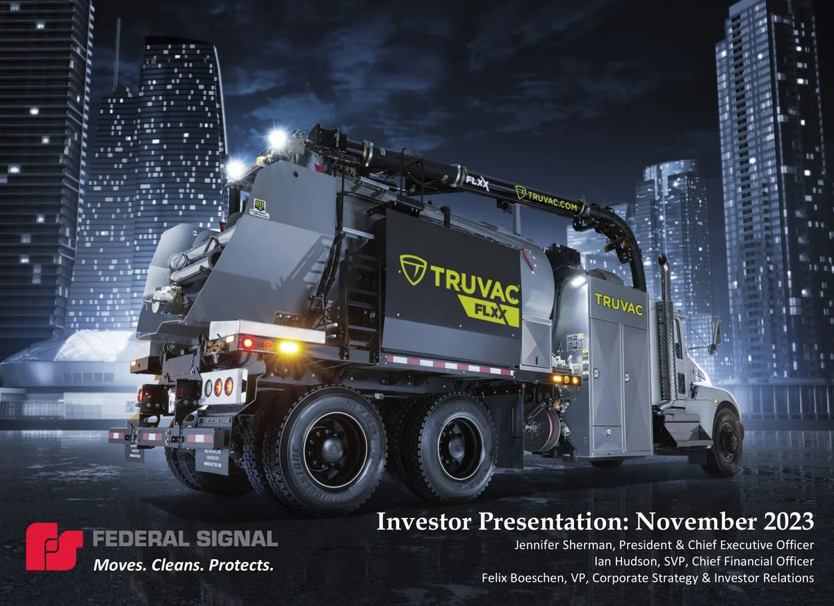 Federal Signal | Investor Presentation Deck | 28 slides · slide 1